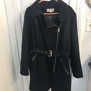 Plus Size, Black Michael Kors Coat
